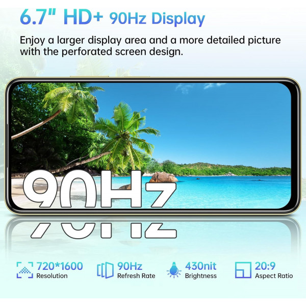 Смартфон Oukitel C65 6.7" HD+ /4GB/128GB/ T606 /5150mAh/ 50+8Мп/ Gold