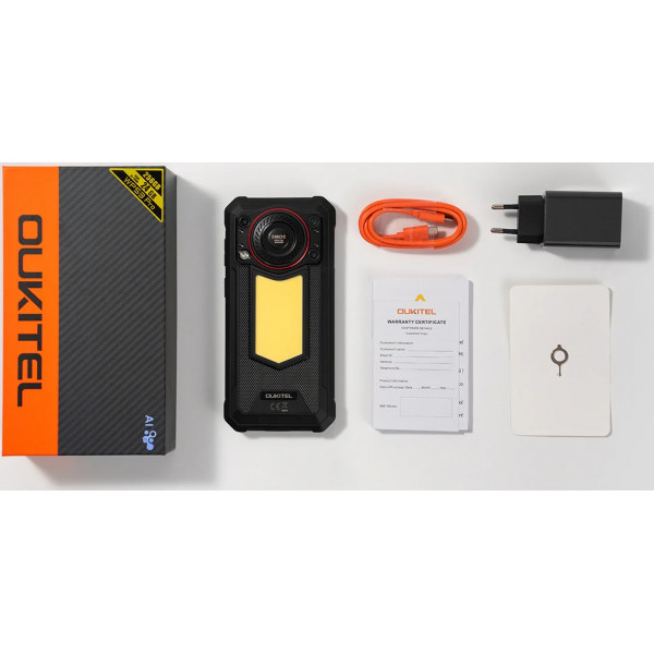 Смартфон Oukitel wp53 6.52"HD /8GB/128GB/ T615 /11000mAh /13+5Мп/ IP69K /NFC/Ліхтарик Black