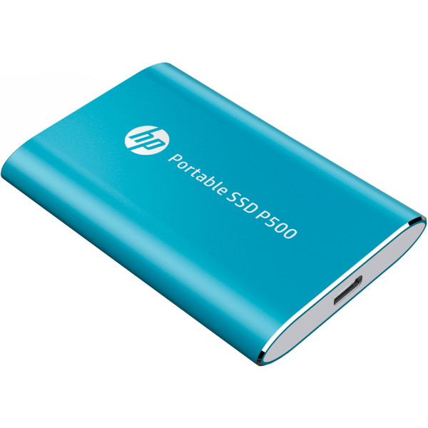 SSD external, USB 3.1 Gen2 Type-C 250Gb, HP P500, TLC, Blue, синій, Retail