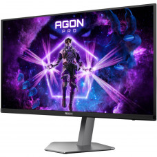 TFT 27" AOC AGON PRO AG276QKD2, QD-OLED, 500Hz, 0,03ms, 2xHDMI, DP, USB-hub, HAS, Pivot, чоро-сірий