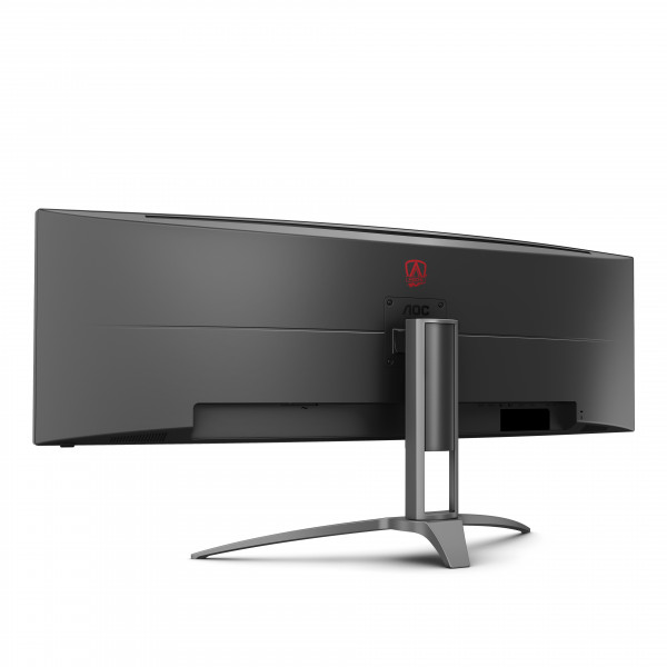 TFT 48.8" AOC AGON AG493QCX, D-FHD, VA, 144Гц, вигнутий, HDMIx2, DP, USB-hub, HAS, колонки, чорн.