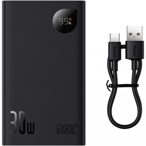 УМБ Baseus Adaman 2 20000mAh 30W PD,QC3.0, 2xUSB,1xType-C,SCP,Oppo Super VOOC black