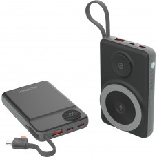 УМБ Choetech Magnetic Wireless 10000mAh 22.5W,PD,QC3.0 USB-A,2xUSB-C AppleWatchcharg,build in type-C