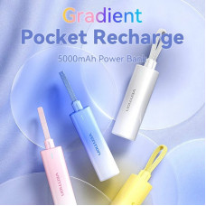 УМБ Vention 5000mAh 20W PD, USB-C In/Out, Lightning In/Out, with cable, Gold