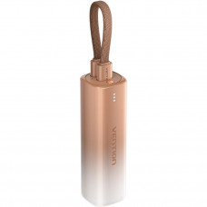 УМБ Vention 5000mAh 20W PD, USB-C In/Out, Lightning In/Out, with cable, Gold