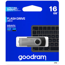 USB Flash GoodRAM 16GB USB 2.0 Twister Black, Retail