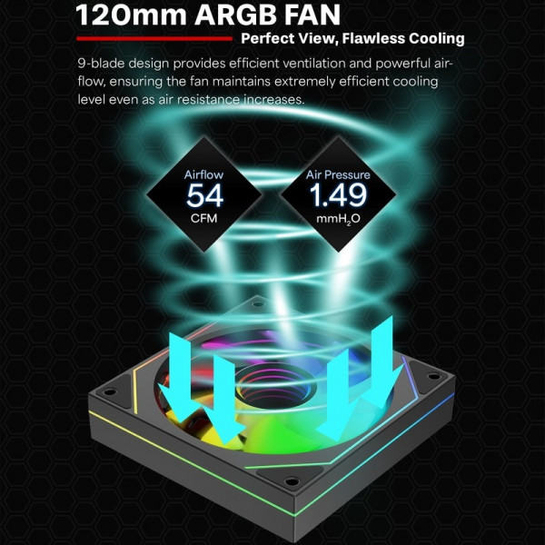 Вентилятор для корпуса 120mm Xilence XPF120U.ARGB Retail Box