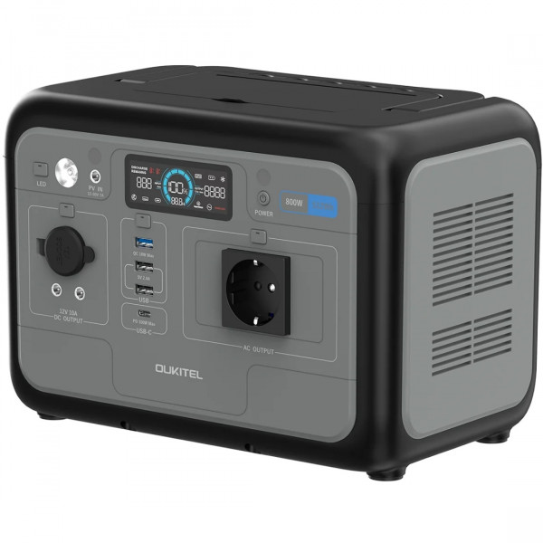 Зарядна станція Oukitel Р800 800Вт (512Вт/г) LiFePo4 UPS, MPPT, PD100 Вт