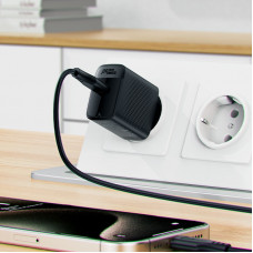 Зарядний пристрій 1xUSB-C 20W + Type-C cable A82 Fast Charger Black Acefast