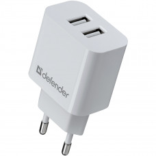Зарядний пристрій 2xUSB 16W 2.1A UPA-22 білий Defender