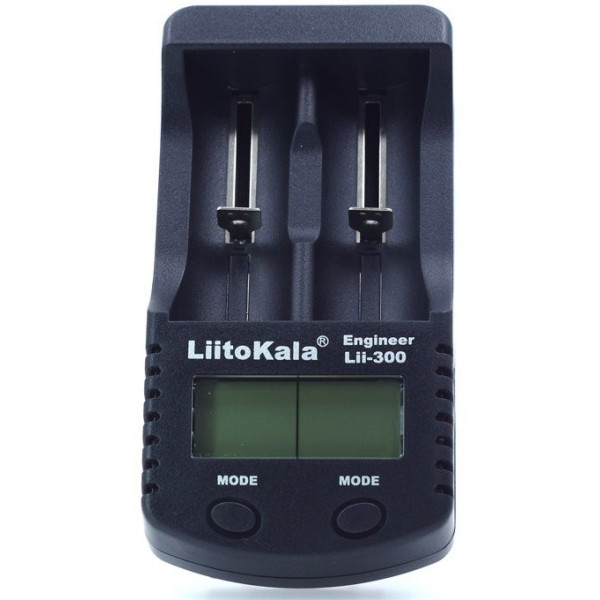 Зарядний пристрій LiitoKala Lii-300, 2x(Lion/NiMH/NiCd), Power Bank, discharge function, display