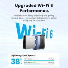 Адаптер WiFi 6 Vention 2.4GHz/5GHz 286/600 Мбіт/с, USB