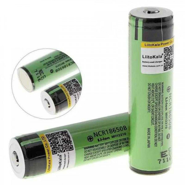 Акумулятор 18650 LiitoKala, Lii-34B-JT, 3400mAh, 3.7V li-ion battery, 1 pcs