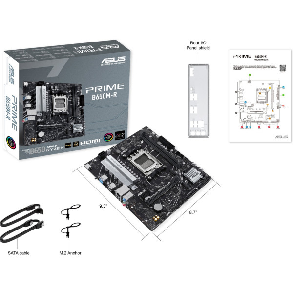 ASUS PRIME B650M-R sAM5 B650 2xDDR5 M.2 HDMI mATX