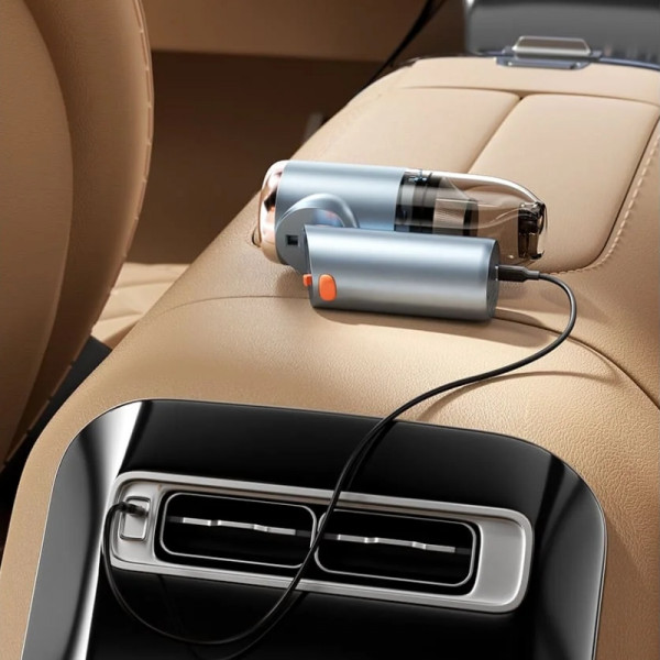 Автомобільний пилосос Vention 5000Pа 70W Li-Ion USB-C 4000мА/г синій