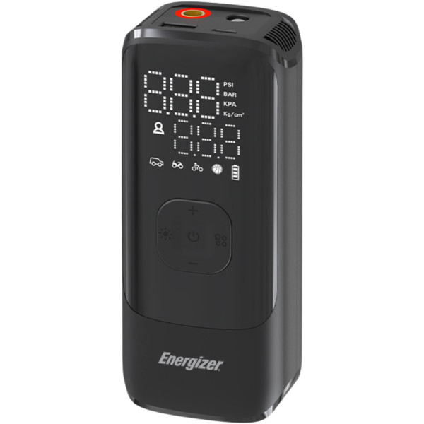 Автомобільний портативний компресор Energizer PAC4000 150 PSI, Power Bank 2000 мАг, Black