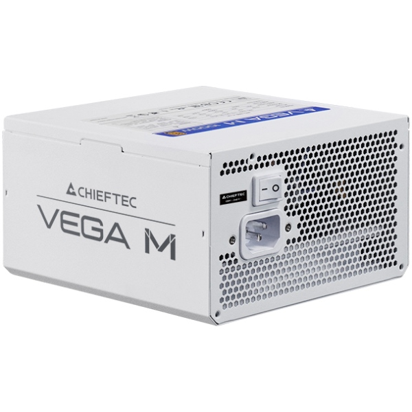 БЖ 750W Chieftec VEGA M PPG-750-CW ATX 3.1 135mm, 80+ Gold, Fully modular, WHITE, Retail
