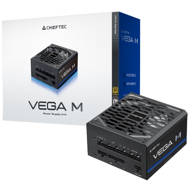 БЖ 850W Chieftec VEGA M PPG-850-C ATX 3.1 135mm, 80+ Gold, Fully modular, Retail