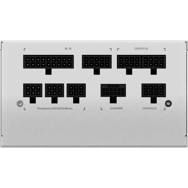 БЖ 850W GIGABYTE UD850GM PG5W 80+ GOLD 120mm, modular, White, ATX 3.0