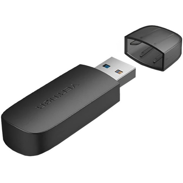 Card Reader USB 3.0, 2-слота SD/TF чорний Vention