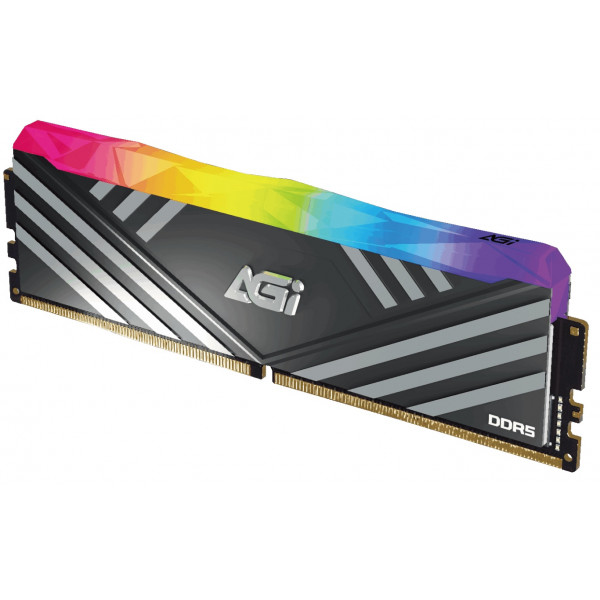 DDR5 32Gb 6000MHz (2*16Gb) AGI TURBOSPRINT Heatsink Black RGB Kit, Retail