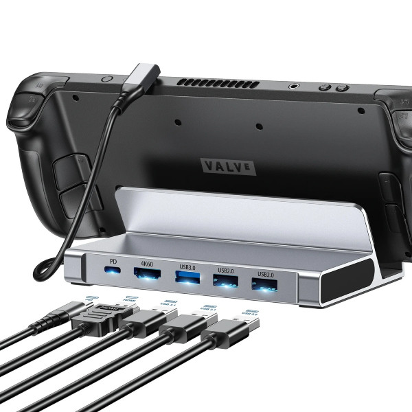 Док-станція USB3.1 Type-C -> HDMI 4K60Hz/USB 3.0x2/USB 2.0/Type-C PD 100W Hub 7-in-1 Choetech