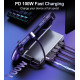Док-станція USB3.1 Type-C -> HDMI 4K60Hz/USB 3.0x2/USB 2.0/Type-C PD 100W Hub 7-in-1 Choetech