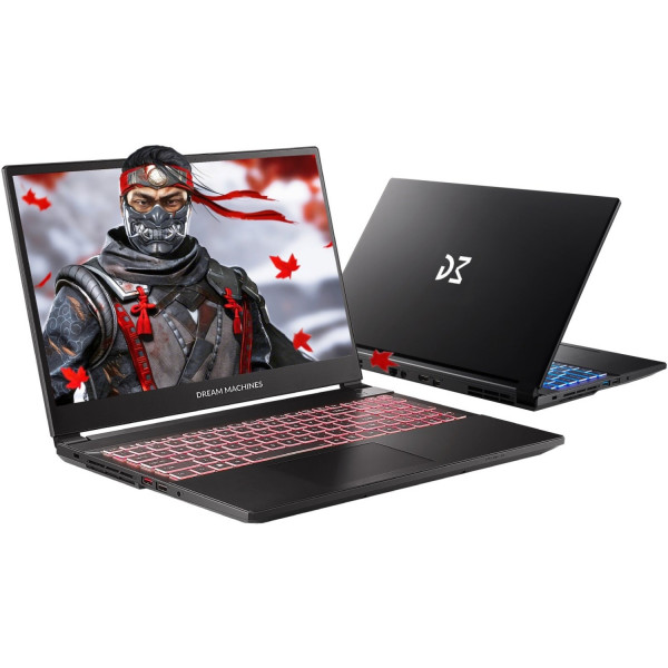 Dream Machines RT5060-15UA28 15.6” FHD 144Hz/Ryzen 7 H255/16 GB/SSD 1TB/RTX5060/2.5GLAN/DOS