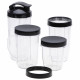 Фітнес-блендер Adler AD 4084 black 500Вт/ Pulse/ 4 скляні пляшки 700мл, 2x500мл, 300мл/ чорний