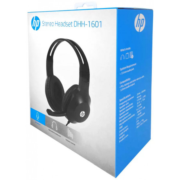 Гарнітура HP DHH-1601, 2x3,5мм, Black