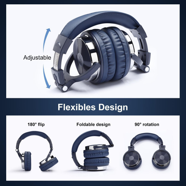 Гарнітура OneOdio Pro 10, 3,5мм/6,35мм, Deep Blue