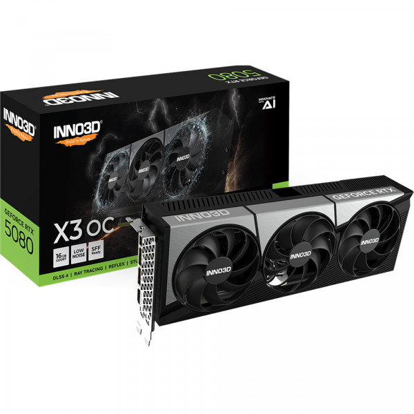 GeForce RTX5080 Inno3D X3 OC, 16GB GDDR7, 256bit, PCI Express 5.0