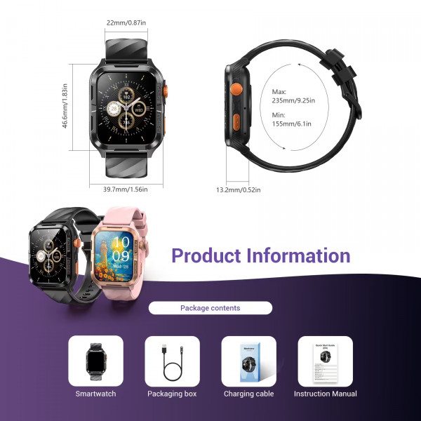 Годинник Blackview W10 Pro Black