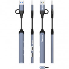 Хаб USB СolorWay USB-A/USB-C 4-в-1 USB2.0х2/USB3.0/USB-C2.0