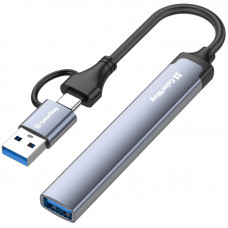 Хаб USB СolorWay USB-A/USB-C 4-в-1 USB2.0х2/USB3.0/USB-C2.0