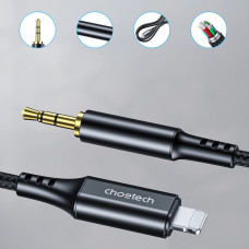 Кабель AUX Lightning - TRS Audio 3.5мм M/M 1м Choetech