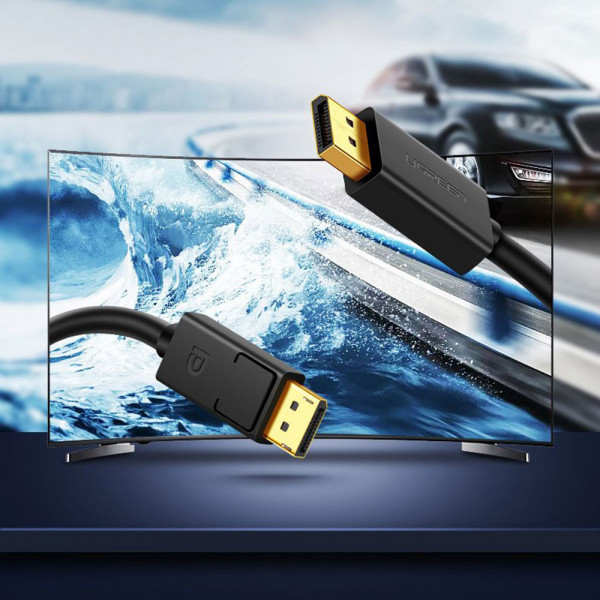 Кабель DisplayPort M - M V1.2 Cable 4K@60Hz; 2K@144Hz 3m DP102 чорний UGREEN