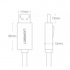 Кабель DisplayPort M - M V1.2 Cable 4K@60Hz; 2K@144Hz 3m DP102 чорний UGREEN