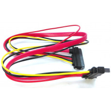 Кабель живлення (подовжувач) SATA 7+15pin M/F, 0.3м