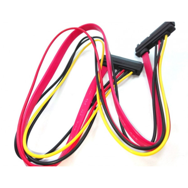 Кабель живлення (подовжувач) SATA 7+15pin M/F, 0.3м