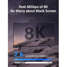 Кабель HDMI M - M, 1.5 м, V2.1, 8K 60Гц обплетення, синій, Aluminum Alloy Type Vention