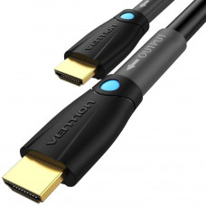 Кабель HDMI M - M, 10.0м, V2.0, Engineering 4K 60Гц 18Gbps HD 7.1 PVC Black Vention