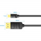 Кабель Mini DisplayPort - DisplayPort M/M 2.0м, 4K 60Hz двонаправлений, чорний, Vention