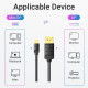 Кабель Mini DisplayPort - DisplayPort M/M 2.0м, 4K 60Hz двонаправлений, чорний, Vention