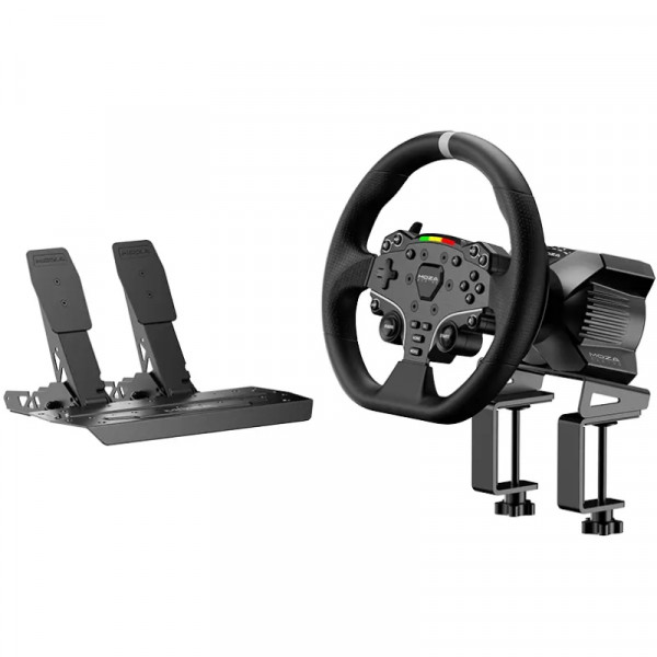 Кермо і педалі MOZA R3 Racing Bundle for PC, 22кн., подв. педалі SR-P Lite, кермо ES Lite