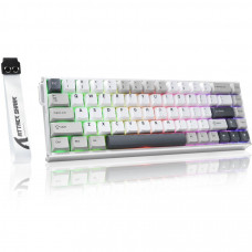 Клавіатура ігрова магнітна Attack Shark X68 Max HE 68кл. RGB, USB-C, Starlight White
