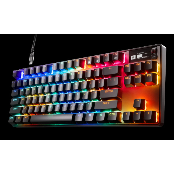 Клавіатура ігрова SteelSeries Apex Pro TKL UA HyperMagnetic Switches, OmniPoint 2.0, OLED