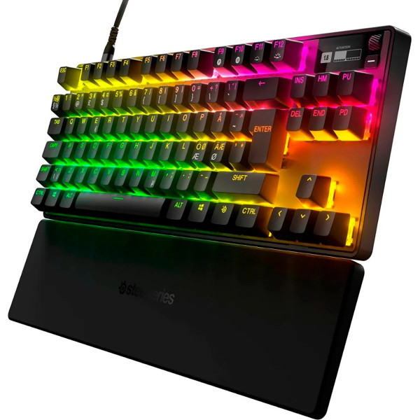 Клавіатура ігрова SteelSeries Apex Pro TKL UA HyperMagnetic Switches, OmniPoint 2.0, OLED