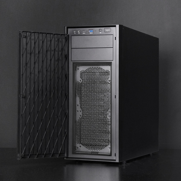 Корпус Chieftec UNI BW-01B-OP, без БЖ, 1x USB Type C, 1 x USB3.0, ATX, Black