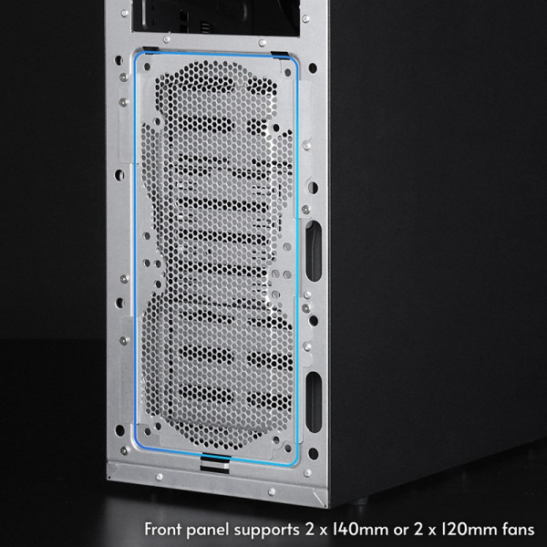 Корпус Chieftec UNI BW-01B-OP, без БЖ, 1x USB Type C, 1 x USB3.0, ATX, Black